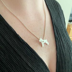Silver Schnauzer Necklace